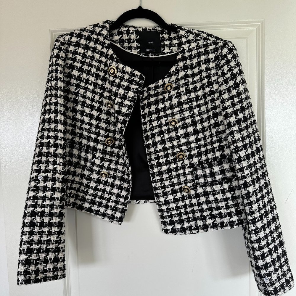 Cropped Tweed Blazer